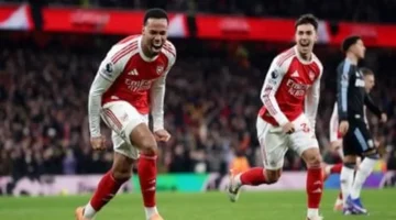 انتصار ساحق.. أرسنال يسحق أستون فيلا برباعية ويحافظ على صدارة البريميرليغ